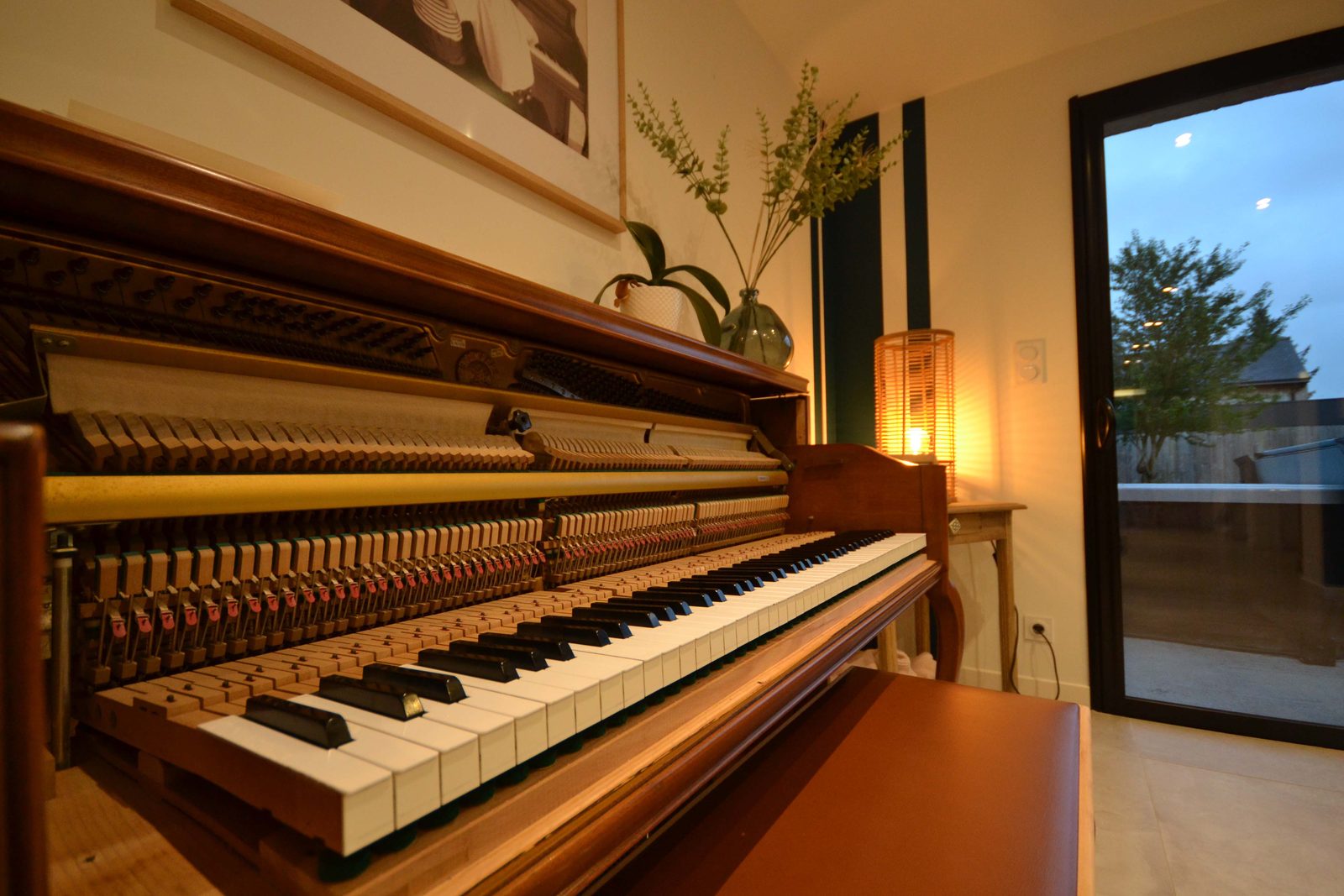 Piano droit dans le séjour